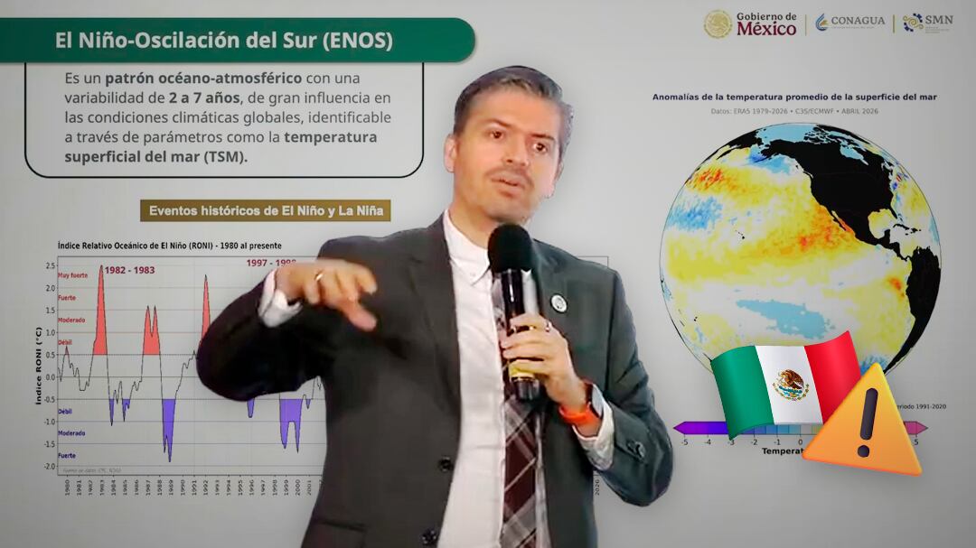 El Niño alcanzará su pico en diciembre de 2026, advierte Conagua