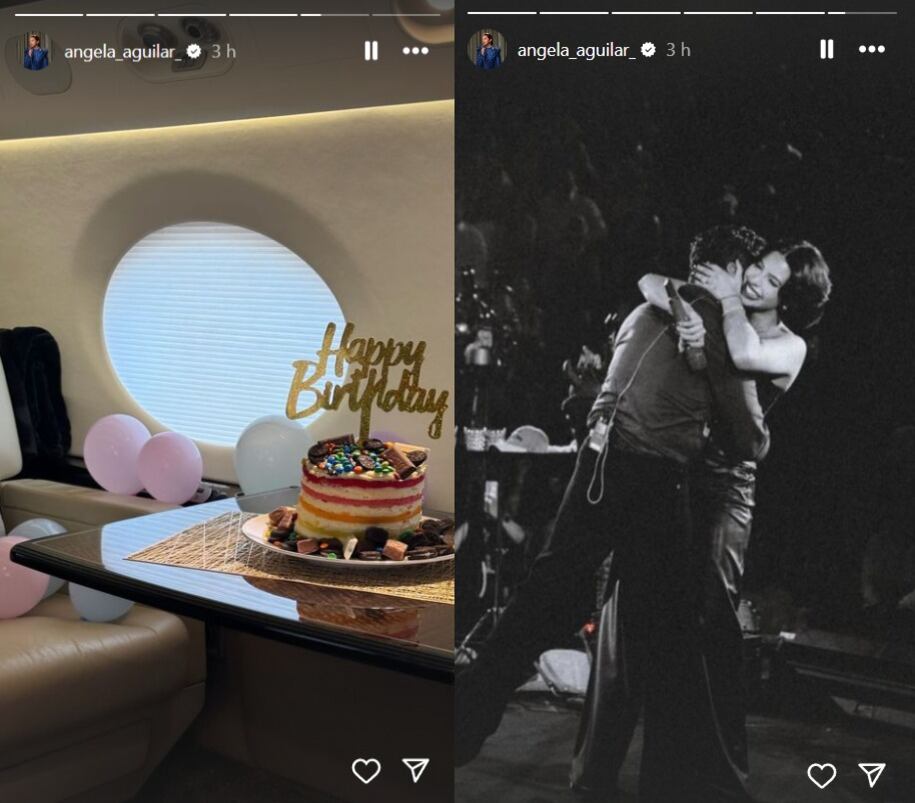 Ángela Aguilar presume su pastel de cumpleaños