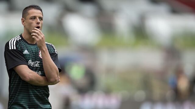 ‘Chicharito’ previo a juego vs Escocia.