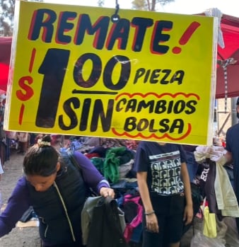 Tianguis de ropa de paca desde 1 peso