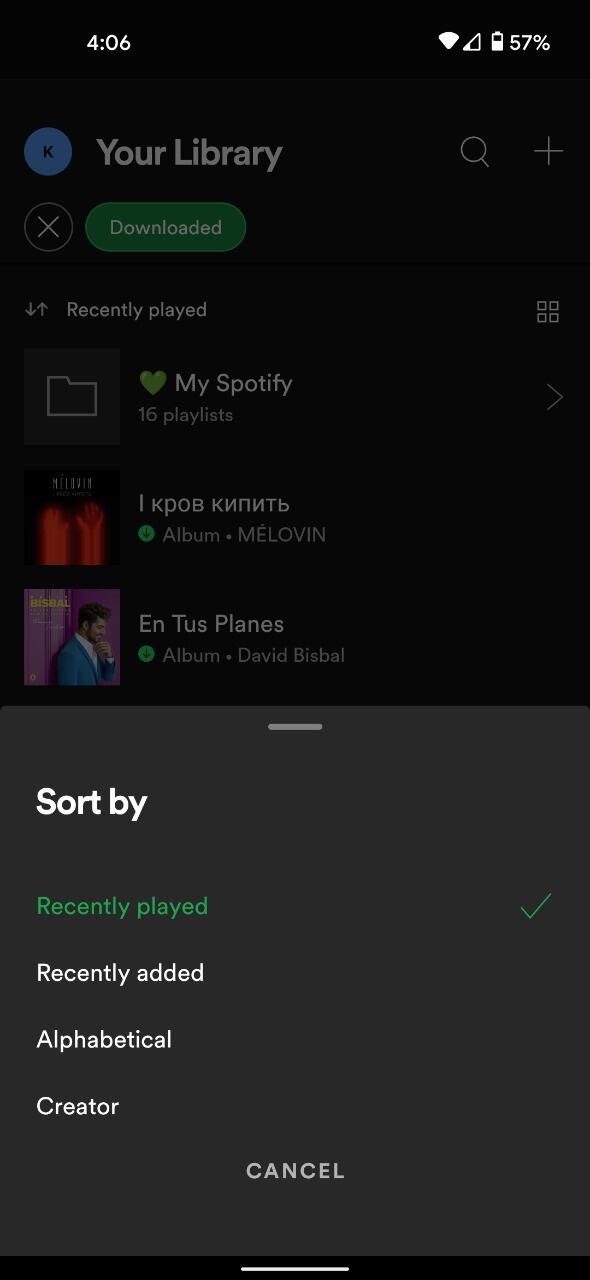 Nueva Interfaz de Spotify