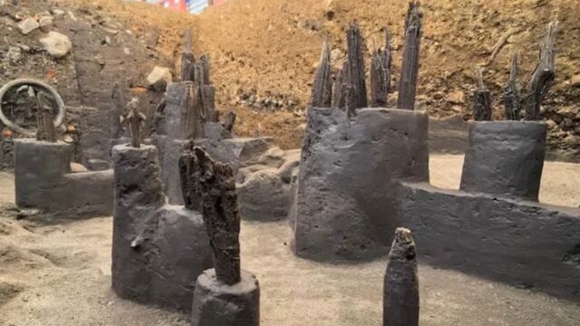 INAH descubre vestigios de un puerto o muelle subterráneo de una península en Avenida Chapultepec