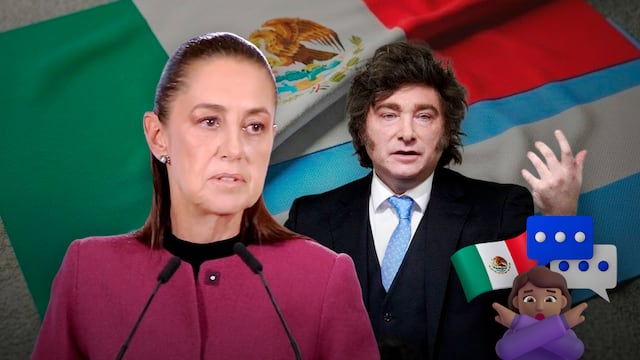 Claudia Sheinbaum responde a Javier Milei tras acusar a México de campaña contra Argentina.