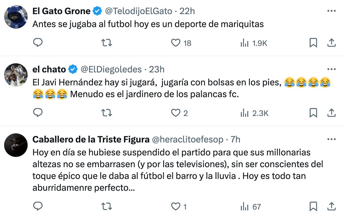 Los fans prefieren el futbol de antes