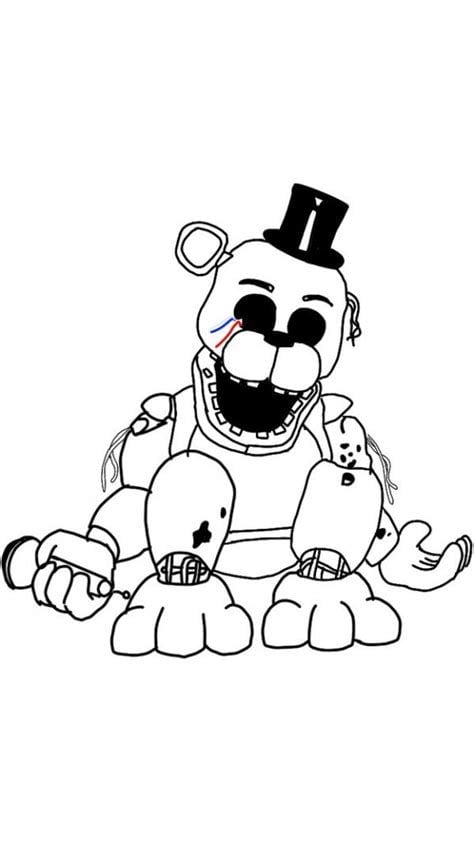 Dibujos para colorear e imprimir de Golden Freddy de Five Nights at Freddy’s