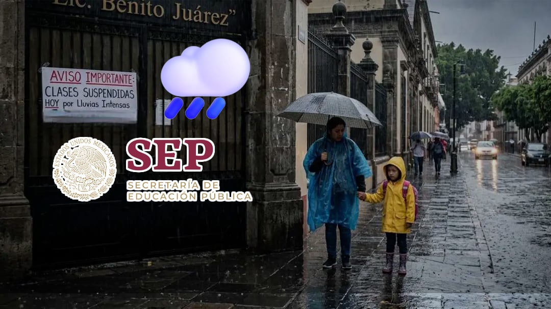 SEP anuncia suspensión de clases en 173 municipios de Puebla por lluvias