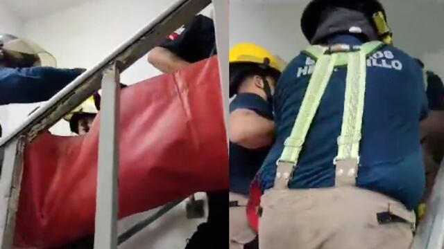 Bomberos en el Hospital del ISSSTE