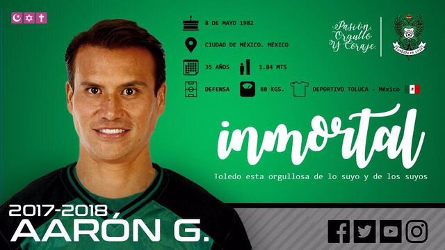 Así fue presentado Aarón Galindo.