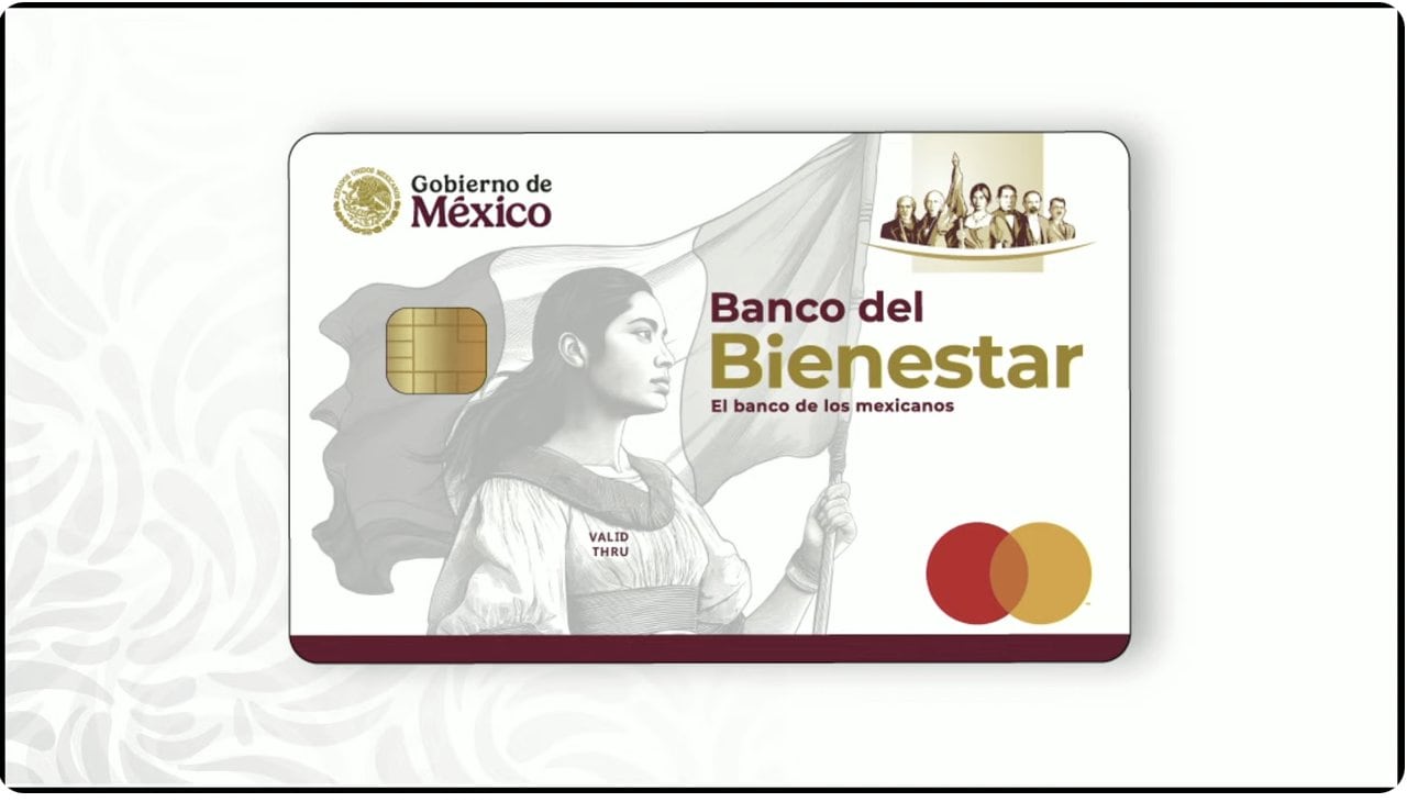 Nueva imagen de tarjetas del Banco del Bienestar