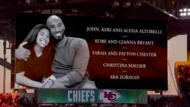Super Bowl rinde homenaje a Kobe y Gianna