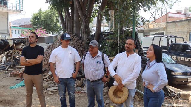 Michelle Núñez Ponche supervisa obras