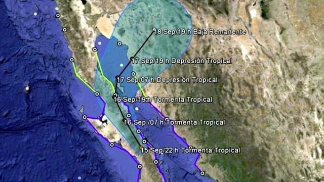 El fenómeno meteorológico Odile causó daños en su paso por Baja California Sur. Foto/Conagua