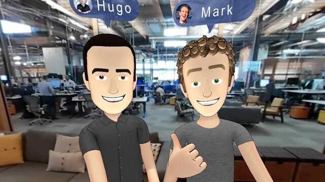 Los avatares de Hugo Barra y Mark Zuckerberg en Oculus.