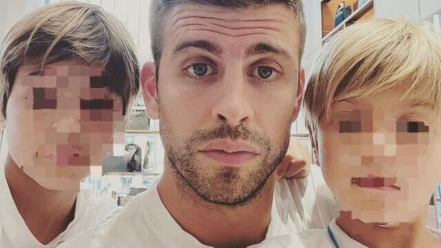 Gerard Piqué y sus hijos