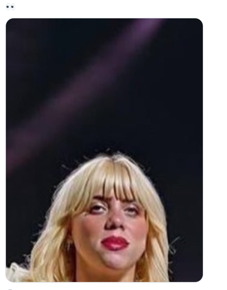 Foto de Billie Eilish en inteligencia artificial