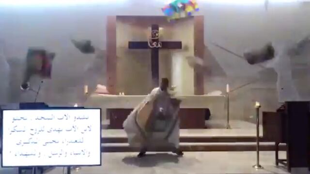 Explosión en iglesia de Beirut