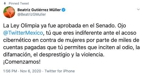 Tuit de Beatriz Gutierrez Muller