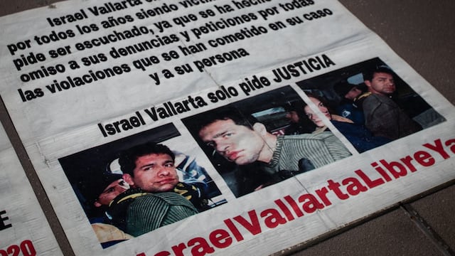 Protesta por libertad de Israel Vallarta