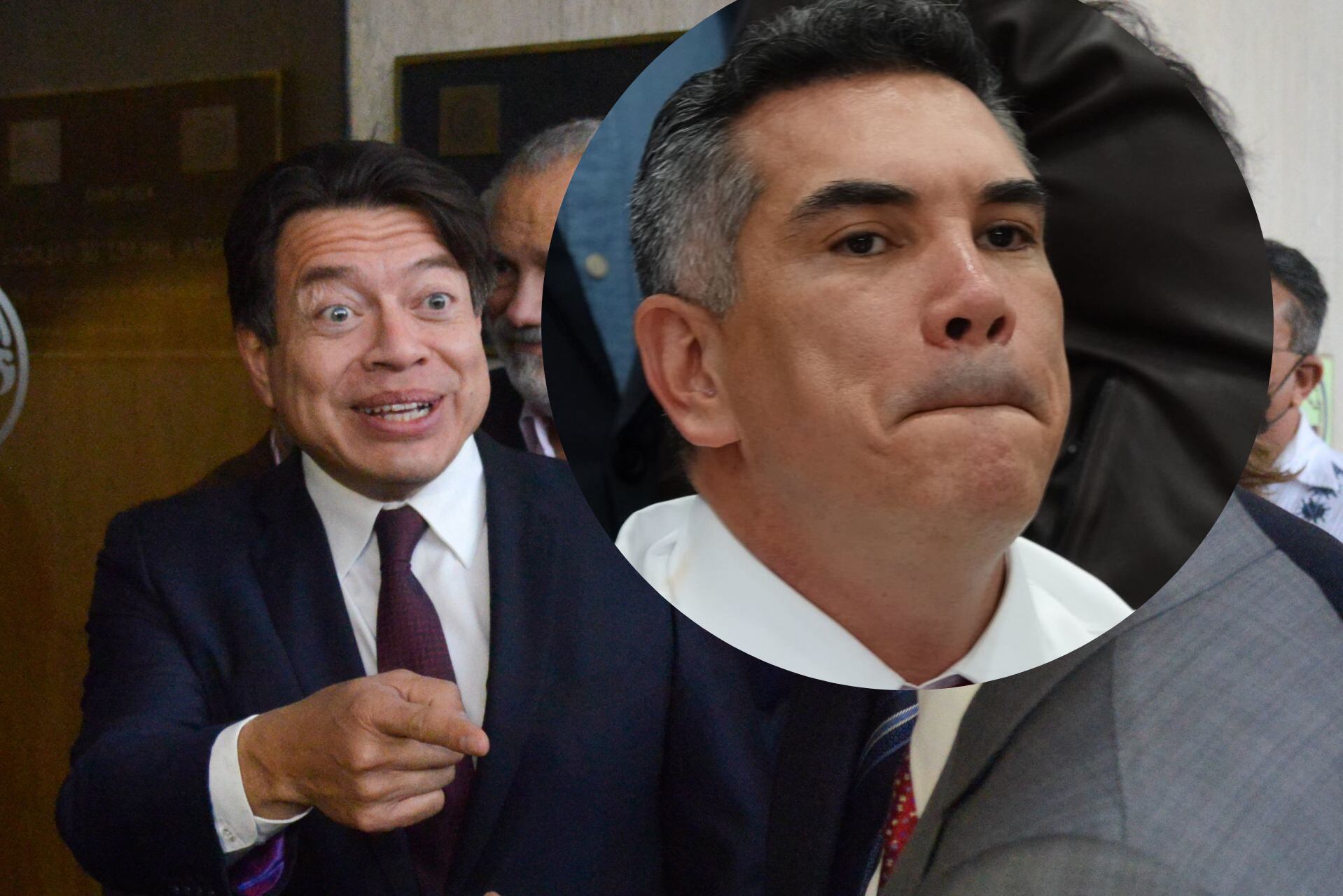 Mario Delgado y Alejandro Moreno