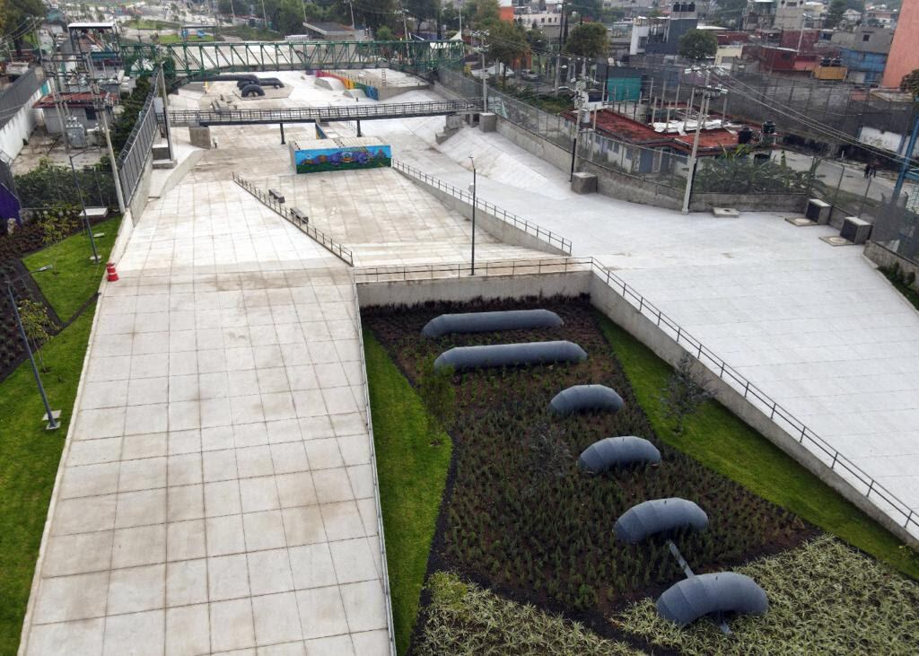 Parque Lineal Gran Canal en la alcaldía Venustiano Carranza, CDMX