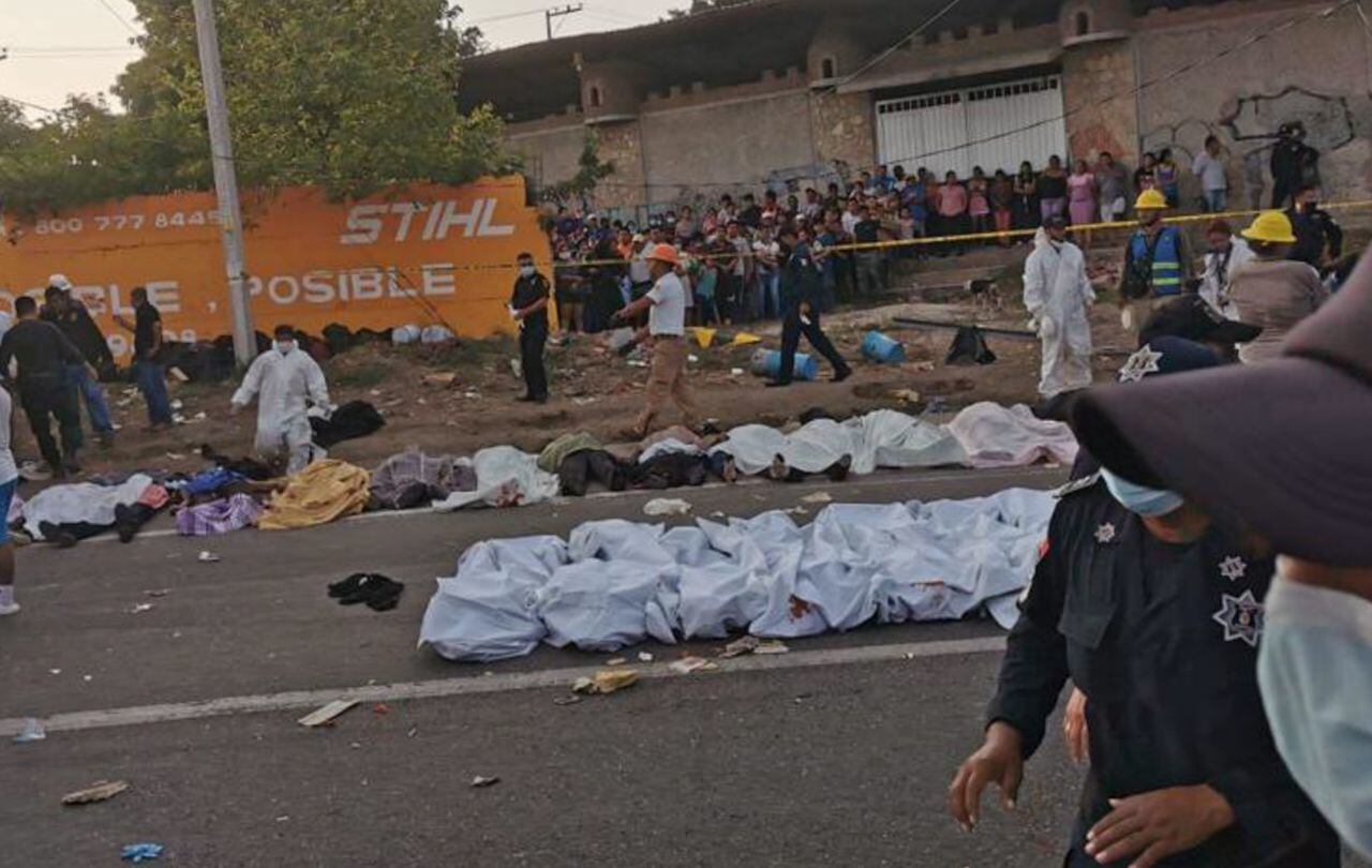 Accidente de migrantes en Chiapas
