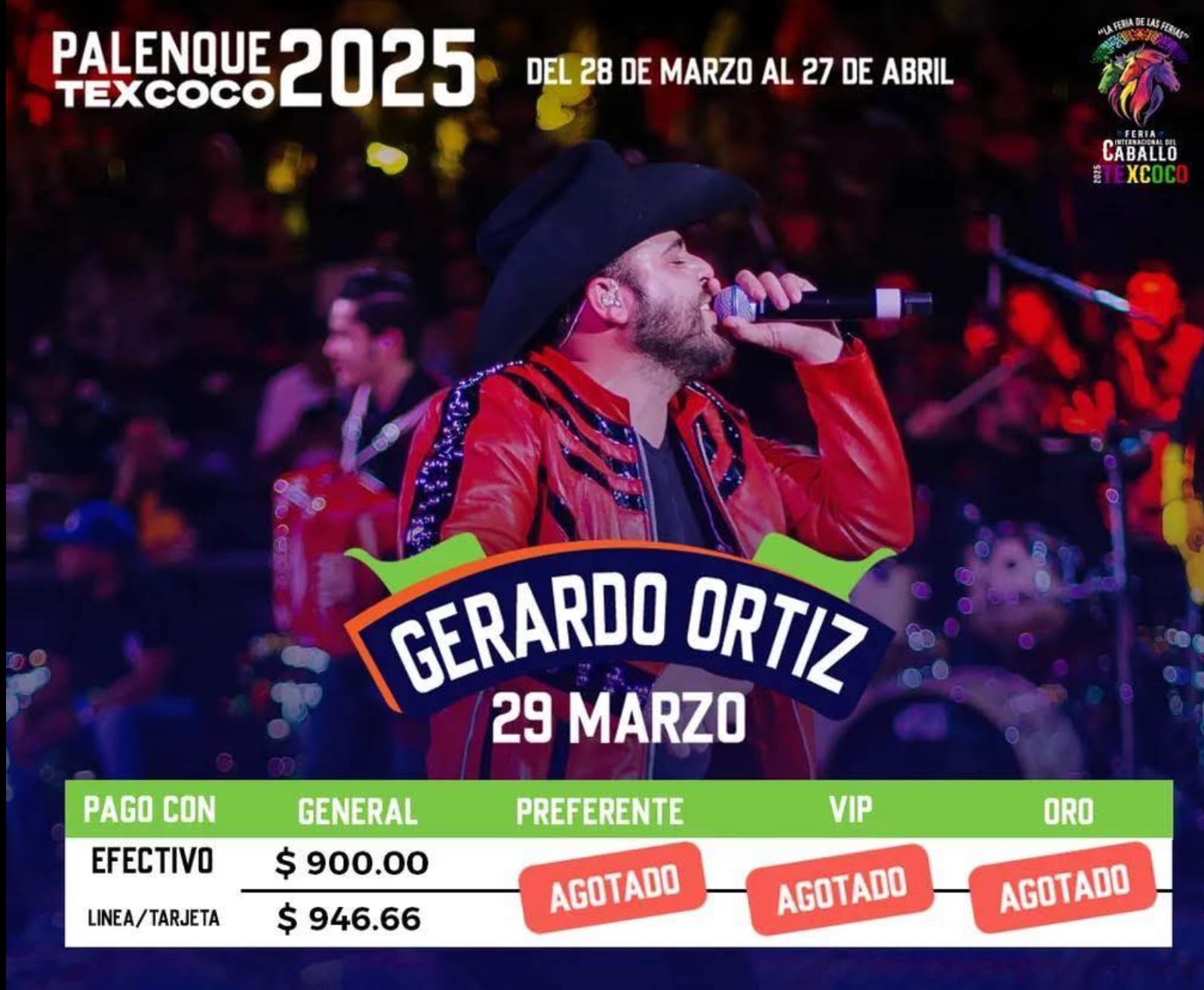 Gerardo Ortiz es confirmado para el Palanque Texcoco 2025