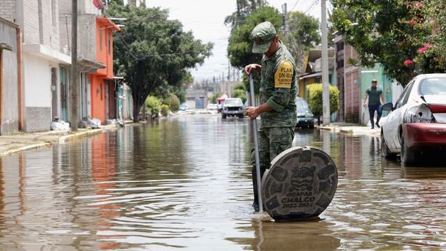 Regreso a clases en Chalco queda suspendido por inundaciones