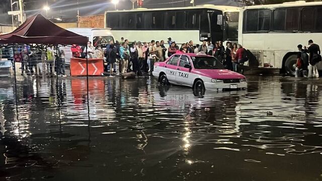 Inundación en Indios Verdes