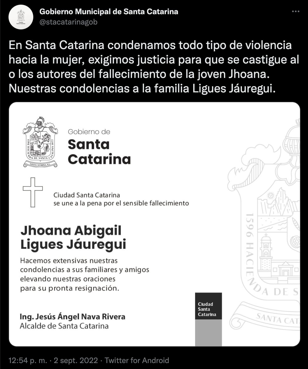 Detienen a Antonio "N", esposo de Jhoana Ligues; es el principal sospechoso del feminicidio de la educadora