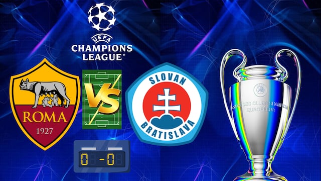 Roma vs Slovan Bratislava: Pronóstico y posibles alineaciones del partido de la Champions League.