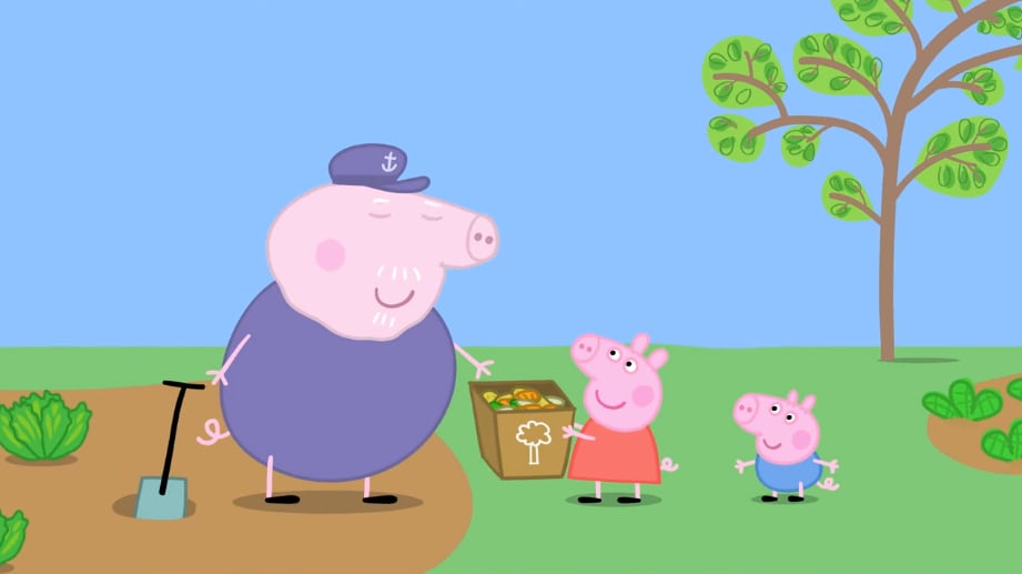 Peppa Pig por el Día de la Tierra.