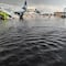 FOTOS: AICM se inunda con lluvias de hoy 18 de julio; zona de abordaje está bajo el agua