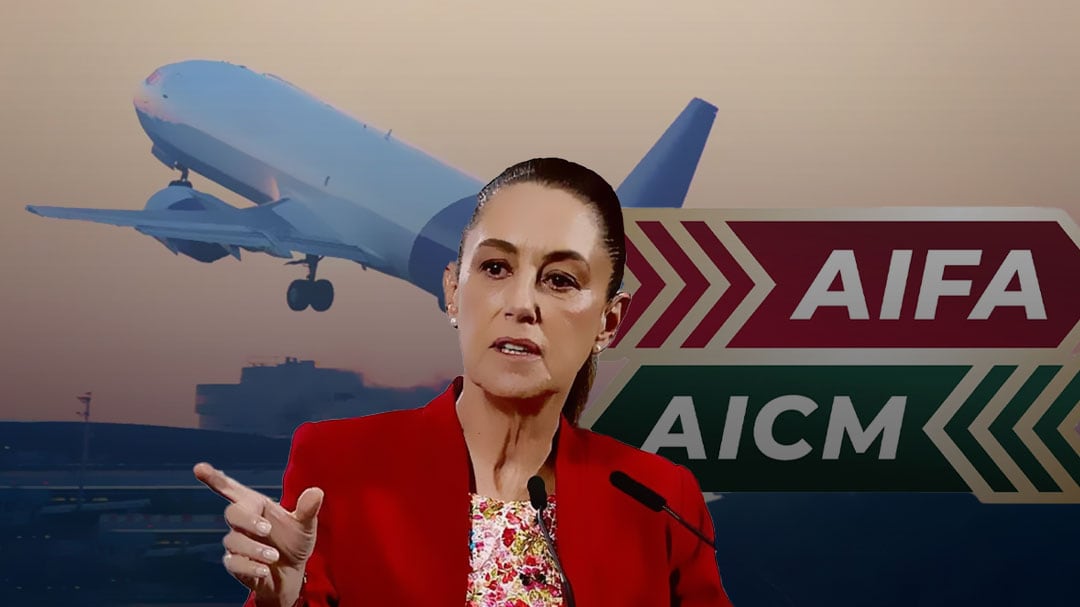 Sheinbaum defiende decisión de mover tráfico aéreo de AICM al AIFA por protección civil; empresas felices