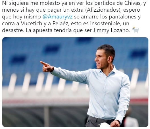 Los fans de Chivas quieren a Jaime Lozano