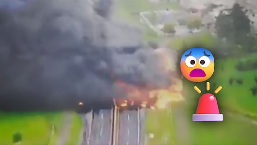 Explota pipa en la autopista México–Veracruz; aún no hay reporte de lesionados