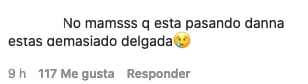 Danna Paola es cuestionada sobre su peso.
