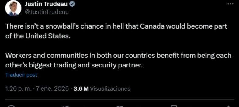 Justin Trudeau por fin responde a Donald Trump