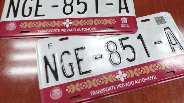 Placas vehiculares del Estado de México