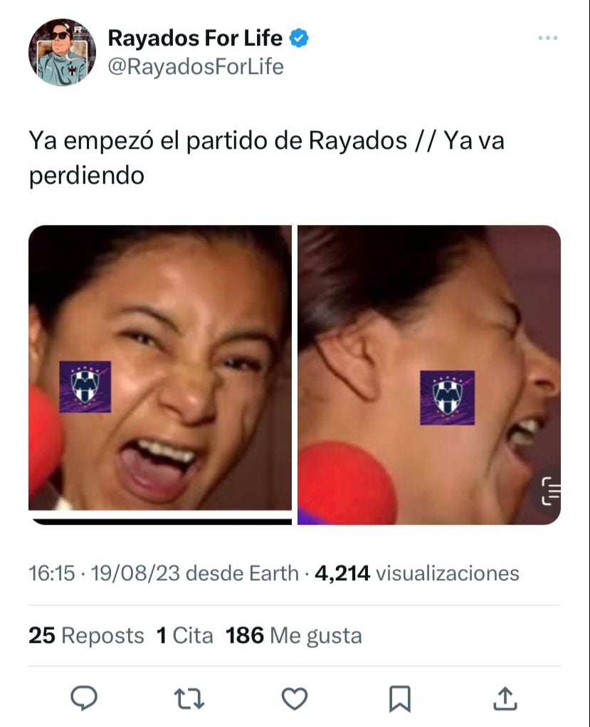 Memes Rayados de Monterrey.