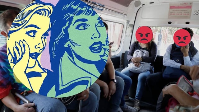 VIDEO: Infidelidad queda al descubierto mientras viajaban en la combi y una señora se mete