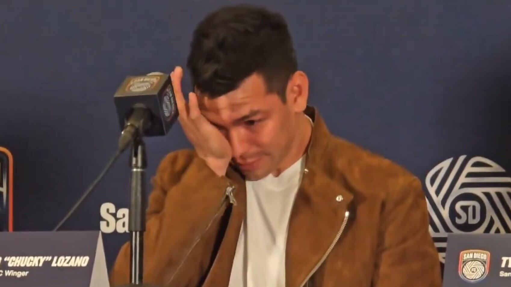 Chucky Lozano rompió en llanto tras su presentación en San Diego FC