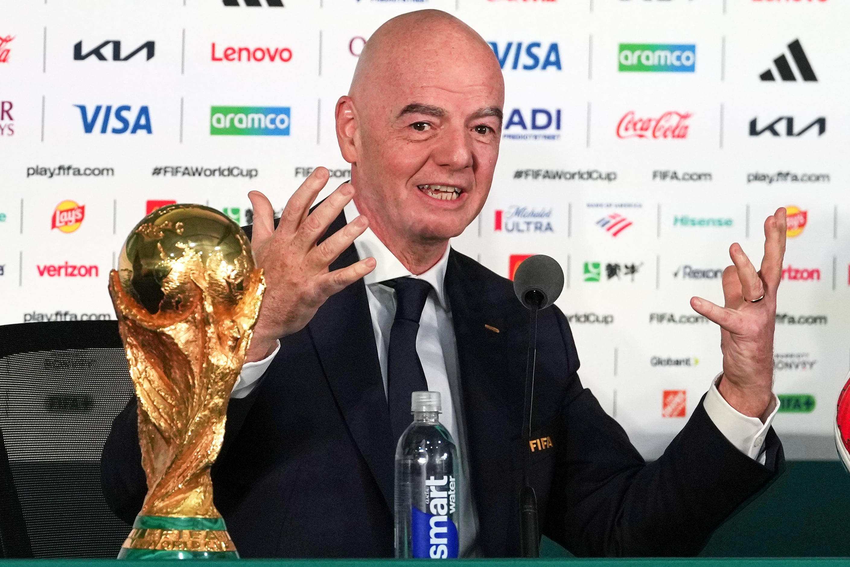 Infantino buscará su reelección al frente de la FIFA y anda en busca de apoyos, uno de ellos el de Marruecos