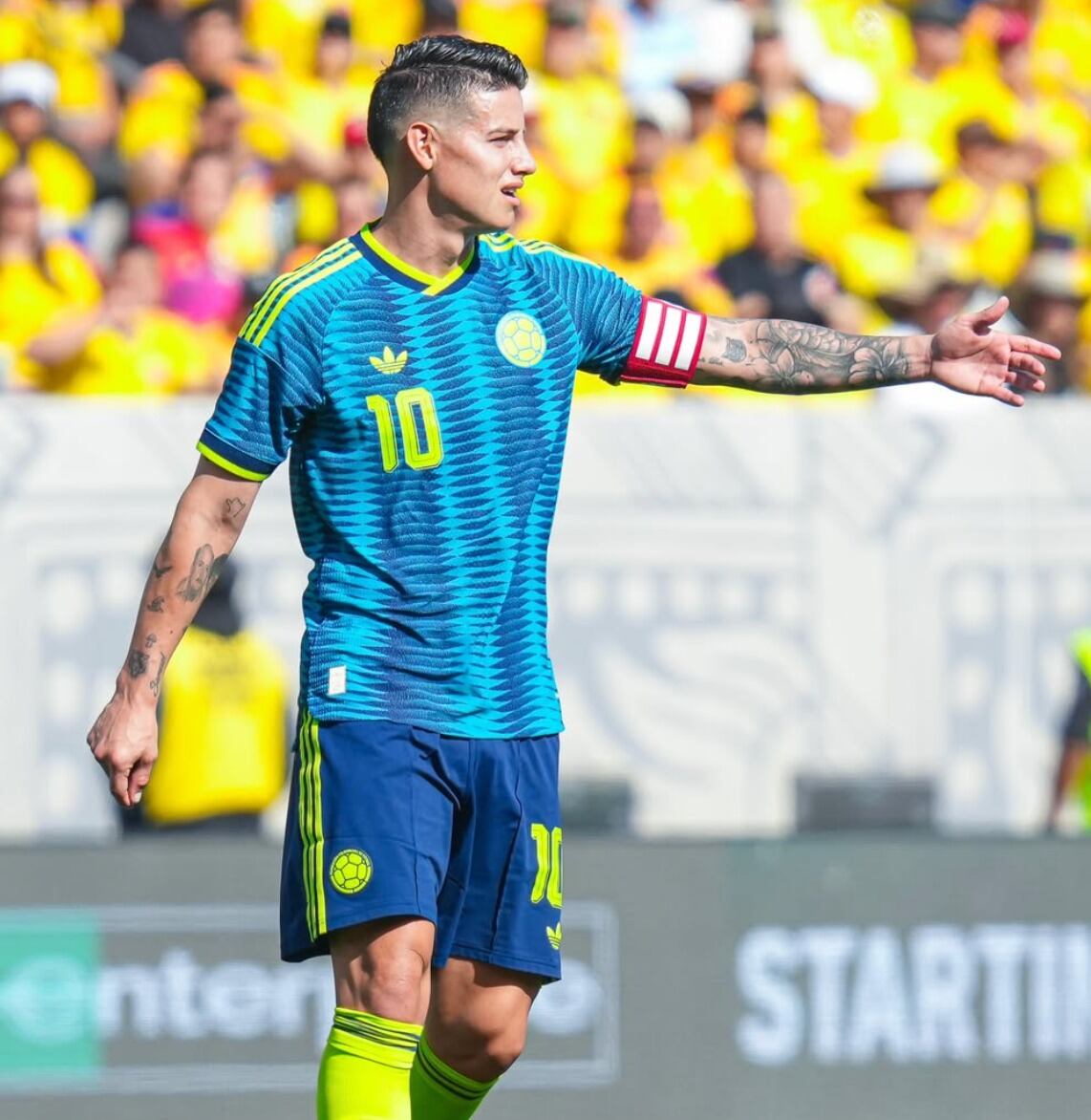 James Rodríguez es el capitán de la Selección de Colombia.