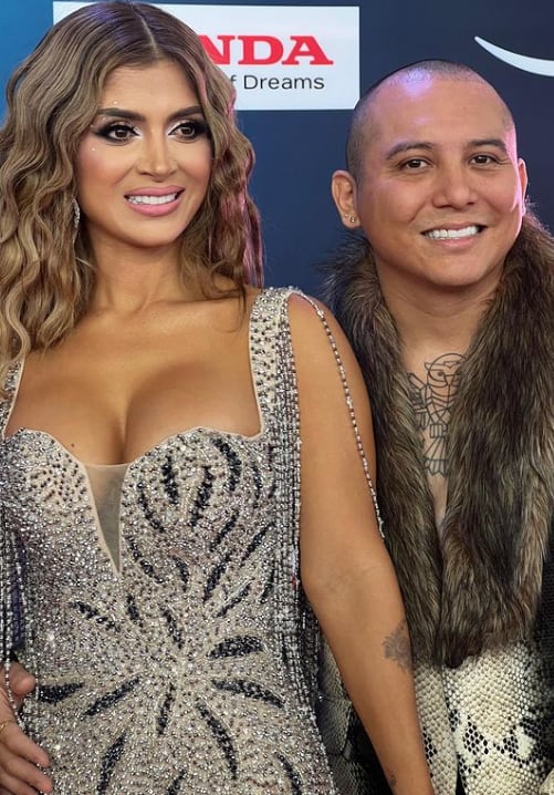 Kimberly Flores y Edwin Luna