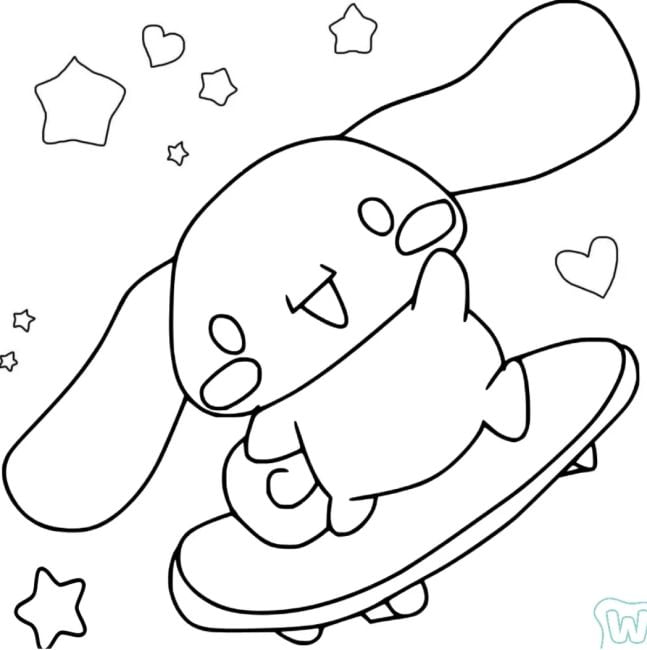 Cinnamoroll skater por el Día Internacional de la Mujer