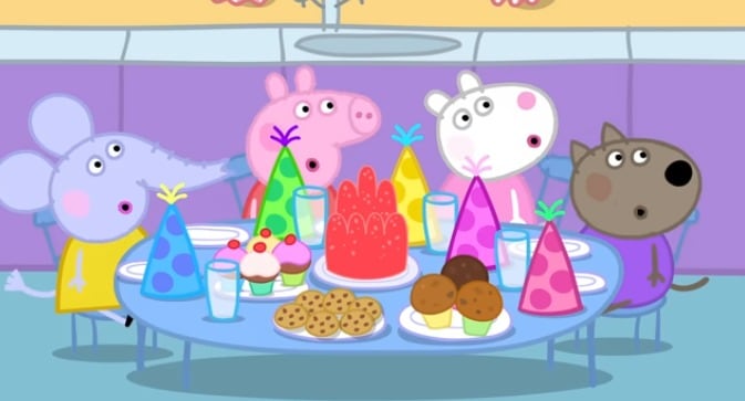 Capítulo en español de Peppa Pig va a la fiesta de cumpleaños de Edmond Elefante