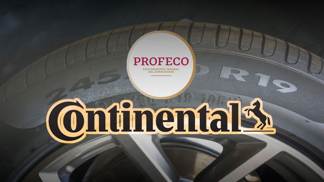 Profeco advierte sobre falla en mil 539 llantas Continental