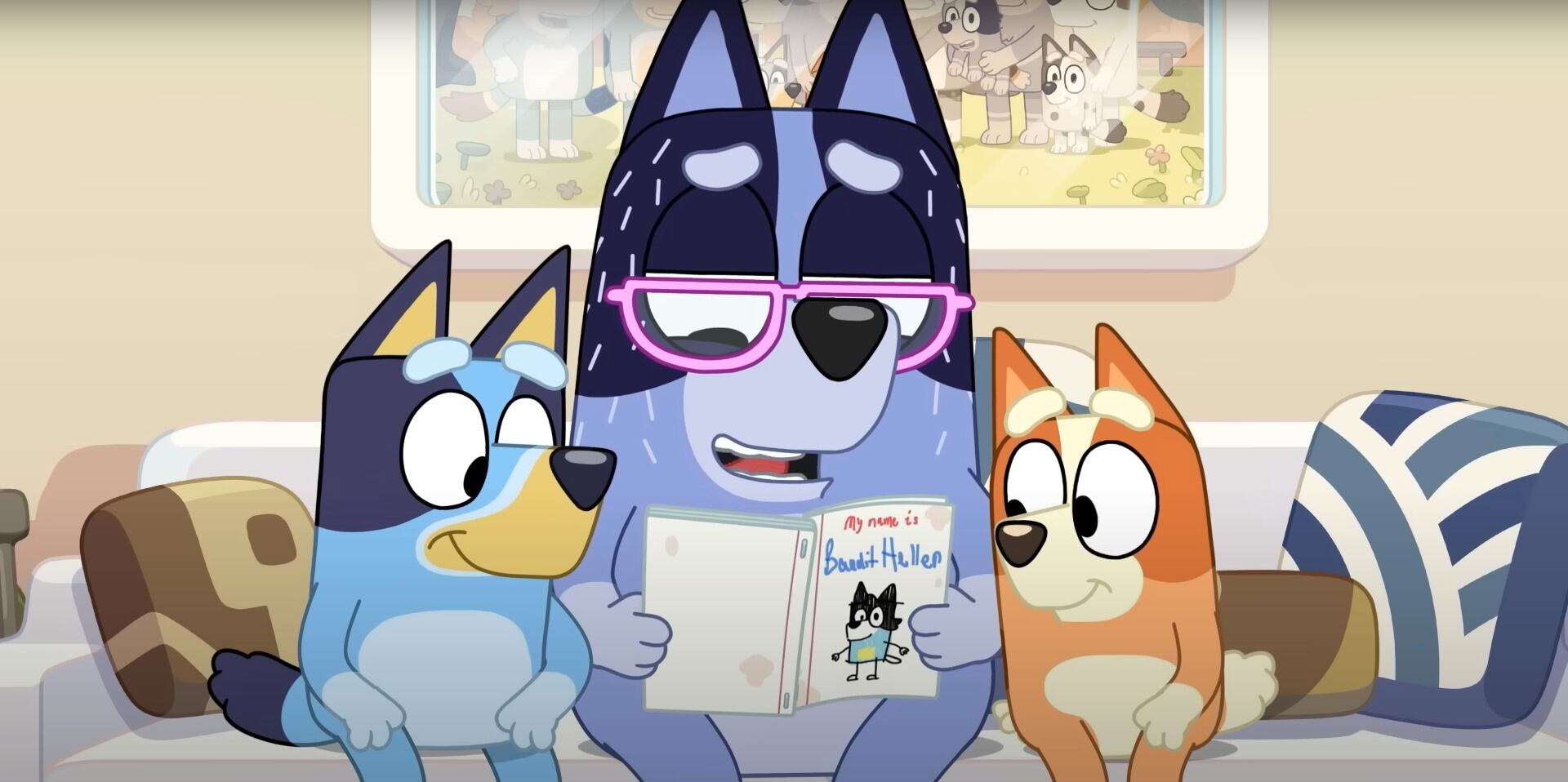 Capítulo completo en YouTube de Bluey y la carta de Bandit cuando era niño