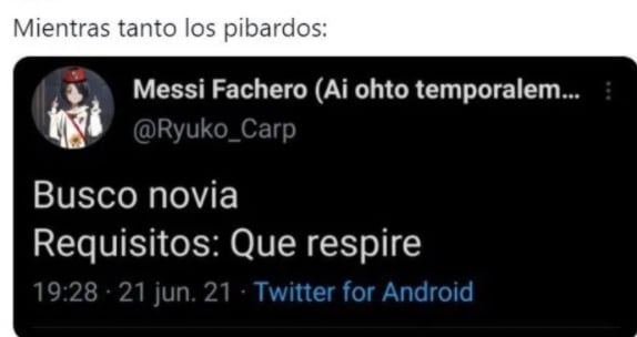 Meme requisitos para ser novio