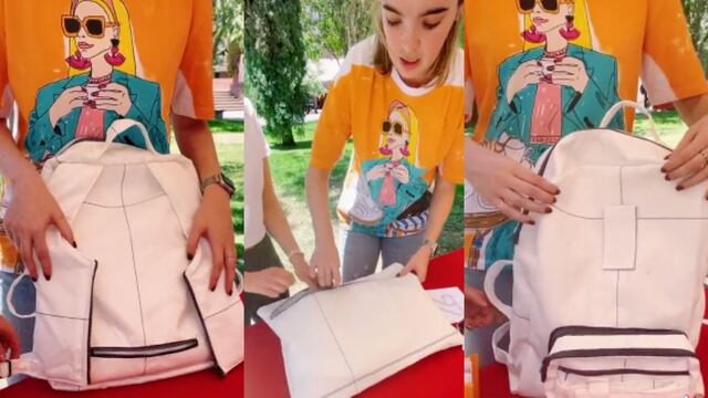 Mochila fashion para migrantes